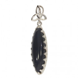Sterling Silver Black Onyx Pendant P34-14
