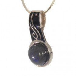 Sterling Silver Labradorite Pendant P34-17