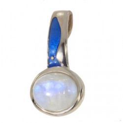 Sterling Silver Moonstone Pendant P38-09