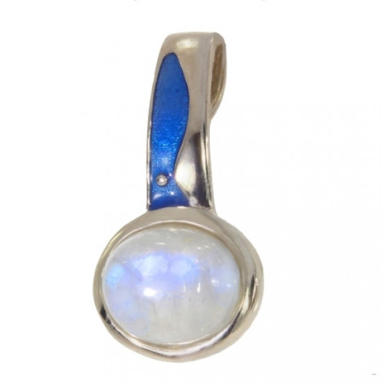 Sterling Silver Moonstone Pendant P38-09 Sterling Silver Moonstone Pendant P38-09