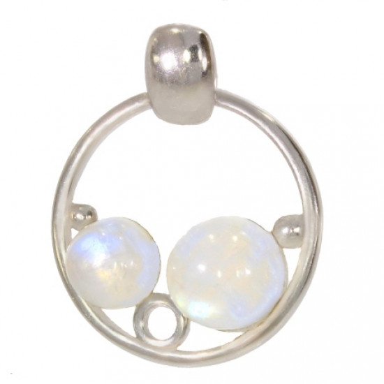 Sterling Silver Moonstone Pendant P46-03 Sterling Silver Moonstone Pendant P46-03