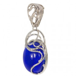 Sterling Silver Lapis Lazuli Pendant P54-05