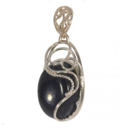 Sterling Silver Black Onyx Pendant P54-05