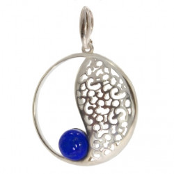 Sterling Silver Lapis Lazuli Pendant P54-06