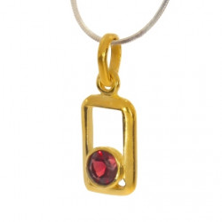 Vermeil Garnet Pendant PF-01