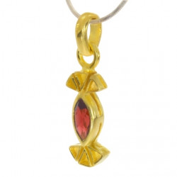 Vermeil Garnet Pendant PF-02