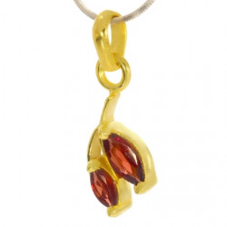 Vermeil Garnet Pendant PF-12