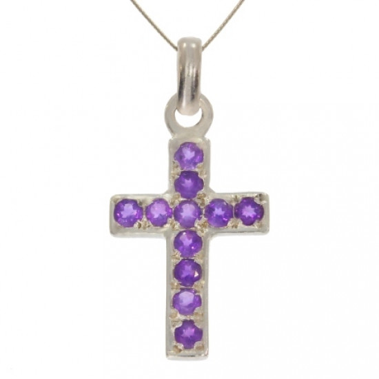 Sterling Silver Amethyst Pendant PF-16 Sterling Silver Amethyst Pendant PF-16