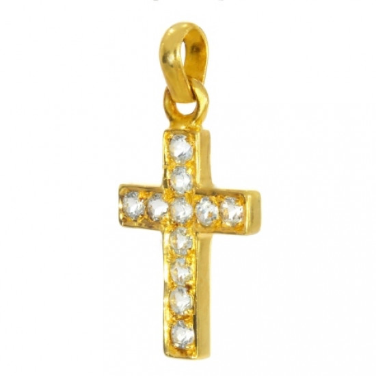 Vermeil Blue Topaz Pendant PF-16 Vermeil Blue Topaz Pendant PF-16
