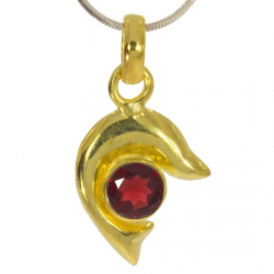 Vermeil Garnet Pendant PF-17