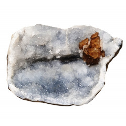 calcite on chalcedony