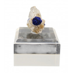 Azurite on Gypsum