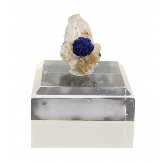 Azurite on Gypsum