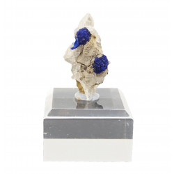 Azurite on Gypsum