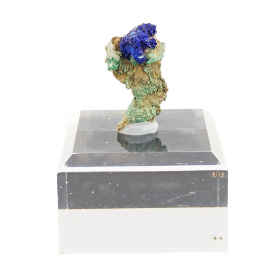 Azurite & Malachite on Gypsum