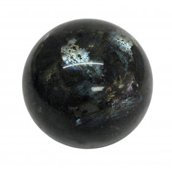 Black larvikite Sphere