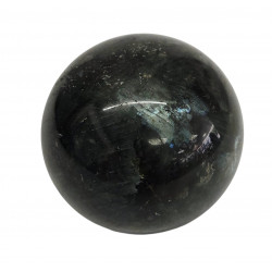 Black larvikite Sphere