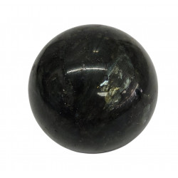 Black larvikite Sphere