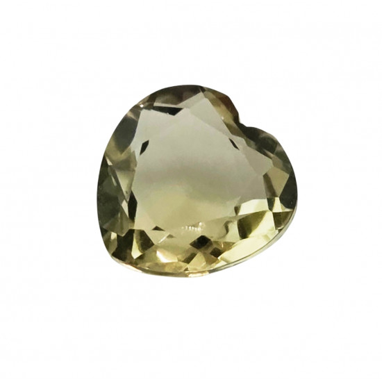 yellow Quartz heart 1.45 Ct