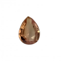 orange sapphire pear 0.40 Ct