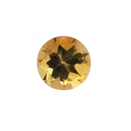 Golden beryl round 0.80 Ct