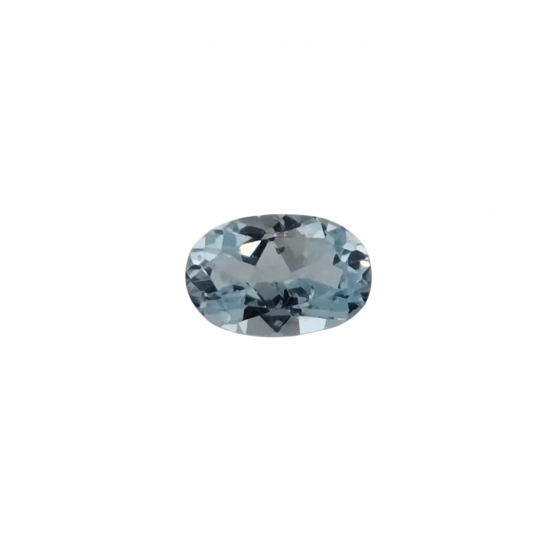 blue zircon oval 0.40 Ct