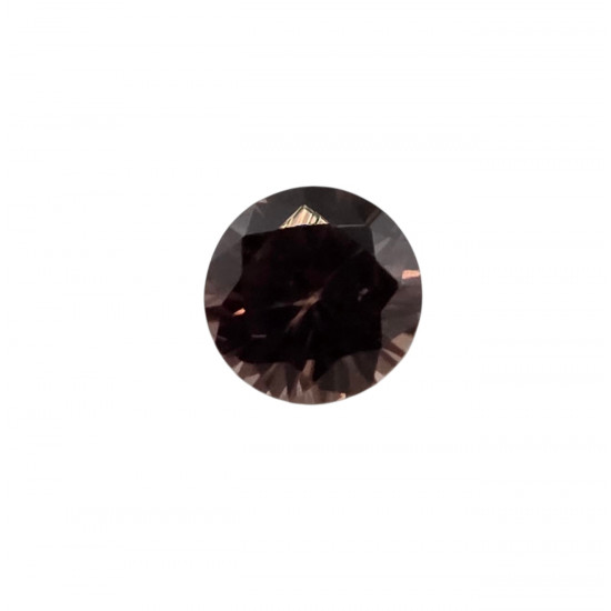 champagne zircon round 0.70 Ct
