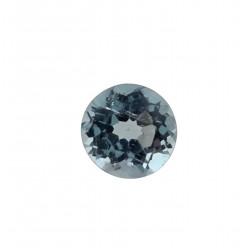 blue zircon round 1.05 Ct