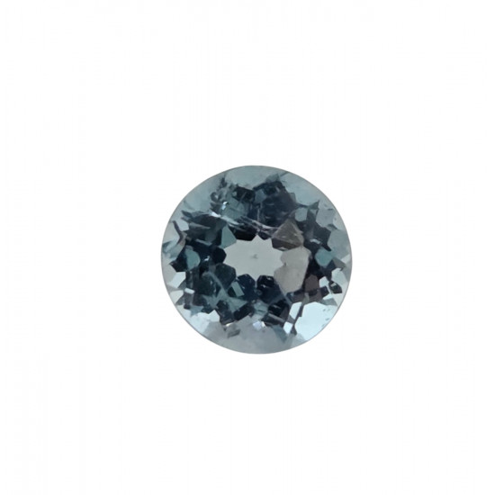 blue zircon round 1.05 Ct