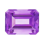 Amethyste coupe emeraude 1.55 Ct 