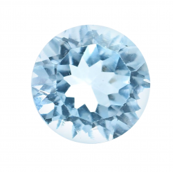 blue topaz round 0.75 Ct