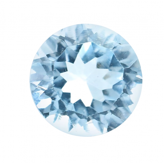 blue topaz round 0.75 Ct