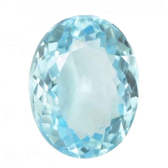 blue topaz oval 3.4 Ct