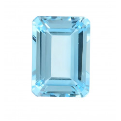 blue topaz emerald cut 2 Ct