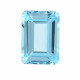 blue topaz emerald cut 2 Ct