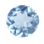 topaze bleu rond 1 Ct