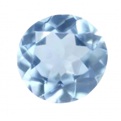 blue topaz round 1 Ct