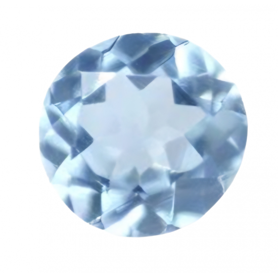 blue topaz round 1 Ct