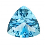 topaze bleu trillion 1 Ct