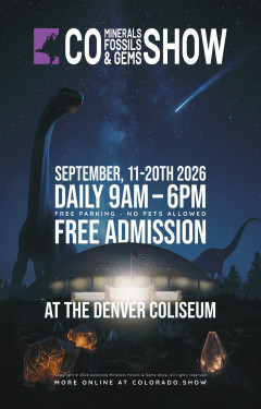 Denver Coliseum minerals fossils minerals gems jewelry show 2026
