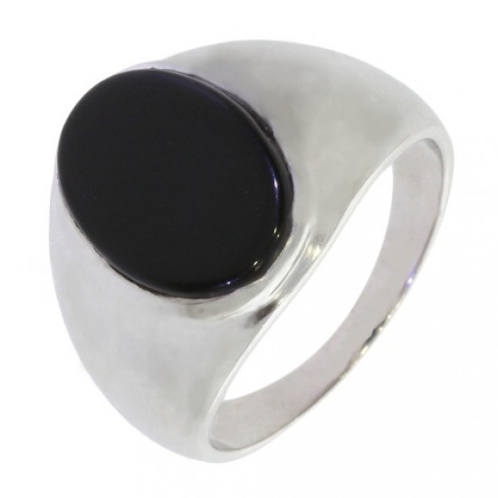 Ring H-58-05 men Black onyx Sterling Silver