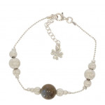 Sterling Silver Labradorite Bracelet B-40-01