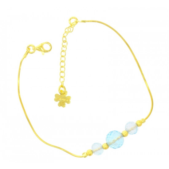 Vermeil Blue topaz Bracelet B-26-01