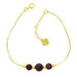 Vermeil Garnet Bracelet B-26-01 