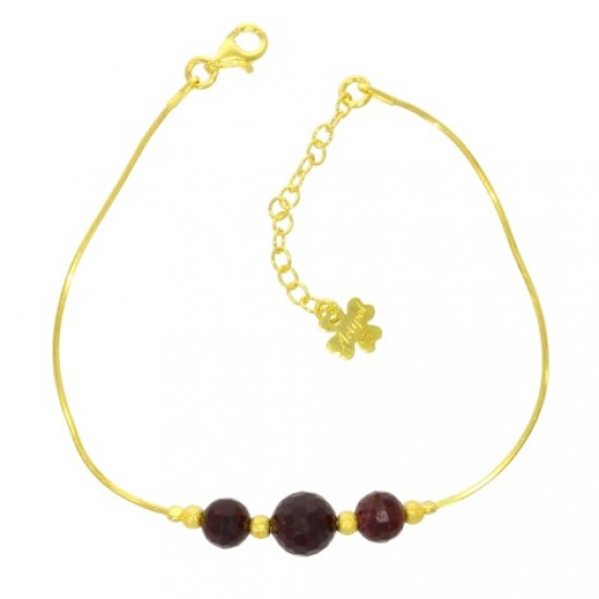Vermeil Garnet Bracelet B-26-01 