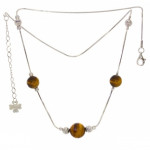 Sterling Silver Tiger's Eye Necklace
