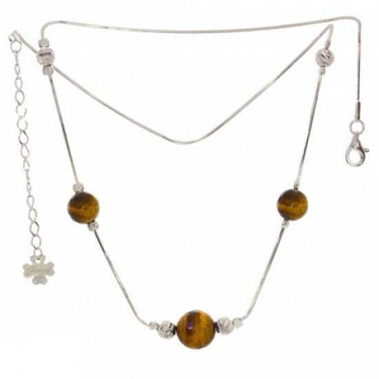Sterling Silver Tiger's Eye Necklace
