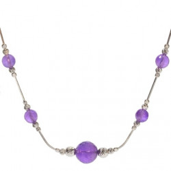 Sterling Silver Amethyst Necklace