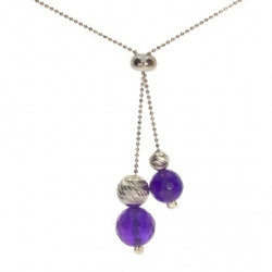 Sterling Silver Amethyst Necklace