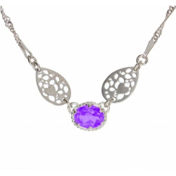 Sterling Silver Amethyst Necklace